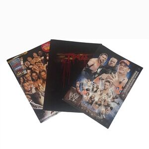 WWE Wrestling Program Lot 2008 2010 TNA Vintage John Cena Undertaker WWE